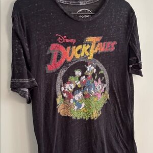 Disney Sheer Black Ducktales Shirt T-Shirt Top 90s 1990s Women’s Size S Small